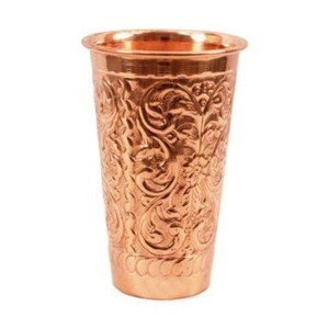 Verre à eau en cuivre pur martelé Royal pour la cuisine, le bar, le whisky, le vin – Verre en cuivre à vendre - Product Image 3