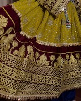 Dernier design 2025 – Ensemble élégant style maxi long en mousseline de soie écoresponsable, inspiré de la culture afghane, avec broderie et logo