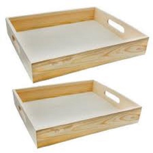 Plateaux en bambou écologiques faits à la main pour le café, la nourriture, le dîner, les collations - Plateaux de rangement personnalisables en provenance d'Inde - Product Image 2