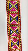 Ribete de encaje suave con bordado de lentejuelas de espejo de múltiples hilos, 80 mm, a la moda, Dhupian, color personalizado, ofertas para chaquetas indias y pakistaníes