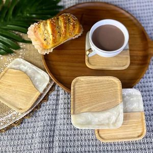 Wood <b>Epoxy</b> <b>Table</b> Coaster Durable and Stylish Mats & Pads for <b>Table</b> Protection Coaster for Christmas and Wedding - Product Image 2
