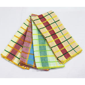 Serviettes de cuisine en coton les plus vendues au prix le plus bas pour la vente chaude, serviettes de cuisine à motif à carreaux teintes en fil provenant d'Inde - Product Image 5