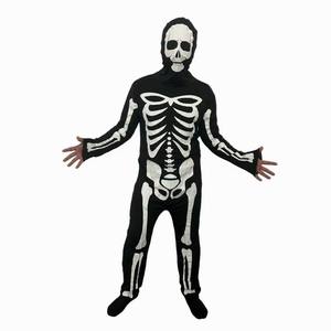 Nhà Máy Cung Cấp Halloween Skull Xương In Trang Phục Co Giãn Spandex Trang Phục Dành Cho Người Lớn <span class=keywords><strong>Skeleton</strong></span> Jumpsuit Trang Phục - Product Image 1