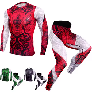 Compresión Hombres Rash Guard Plain Mma Manga larga Rush Guard Sublimación Impreso Rashguard Alta calidad Rushguard con logo - Product Image 3