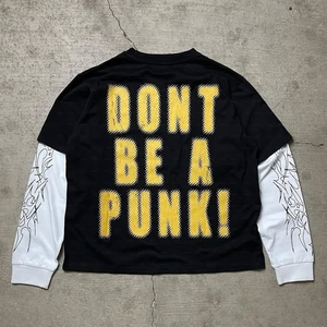 เสื้อยืดแขนยาวผู้ชายแบบลำลองถักสองชั้น สไตล์วินเทจทำสีซีด ระบายอากาศได้ดี เป็นมิตรกับสิ่งแวดล้อม ผลิตตามสั่ง - Product Image 3