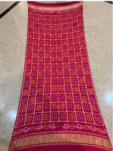 Dupatta Ghatchola de Seda Modal de Diseño Premium, Dupatta Bandhani Tradicional Étnica de Seda Modal a Precio de Mayoreo - Product Image 6