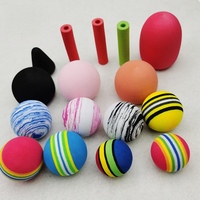 Vente en gros de boules en mousse EVA boules de mousse moulues solides bricolage jouets pour animaux de compagnie couleurs et tailles personnalisables chats appropriés décoration de la maison