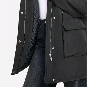 Parka d'hiver pour femme avec fermeture éclair, design imperméable, matériaux isolants légers pour une chaleur toute la journée et un look tendance - Product Image 5