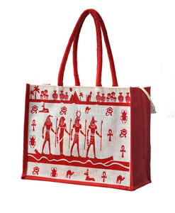 Bolsa de compras de yute ecológica en varios tamaños, estilos, diseños y colores con diseño de impresión de logotipo personalizado para compras de comestibles - Product Image 6