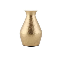 Florero de Hierro Dorado Martillado de Lujo Moderno con Colores y Logotipo Personalizables para Decoración del Hogar y Hoteles - Product Image 4