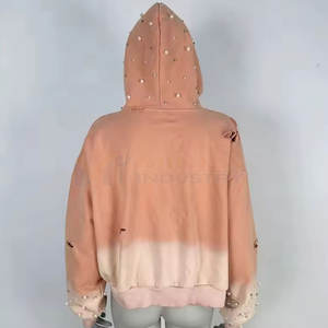 Créez votre propre logo, sweats à capuche pour femmes de haute qualité avec strass, nouveau style, quantité en gros, sweats à capuche pour femmes avec strass - Product Image 2