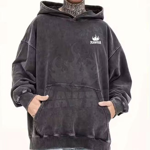 Premium Quality Vintage Winter Hoodie for <b>Men</b> New Arrival Breathable Quick Dry Customizable 100% Cotton Hooded Collar - Product Image 2