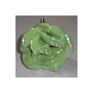 2025 <b>Furniture</b> Decorative Ceramic <b>Knobs</b> Standard Design Good Quality White Color Modern Style Flower Shape Cabinet Drawer <b>Handle</b> - Product Image 2