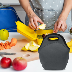 Sacs à lunch en néoprène, sac isotherme pour le déjeuner, sac de pique-nique réutilisable et lavable en néoprène pour femmes et hommes - Product Image 5