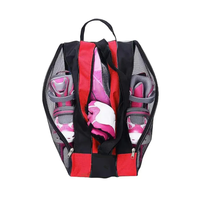 Sac à roulettes pour équipement de hockey sportif avec bandoulière pour patins à roulettes et chaussures de sport sur glace