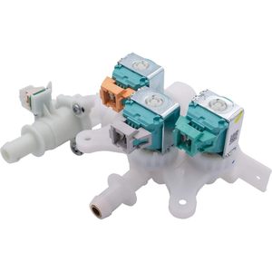 Vanne d'admission d'eau électrique WH13X10066CM pour machines à laver, remplace les pièces en plastique, fréquence 60Hz, alimentation 120V/220V - Product Image 1