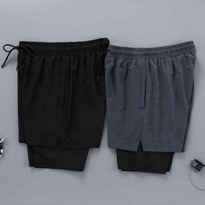 กางเกงกีฬาขาสั้นผ้าคอตตอนออแกนิกสำหรับผู้ชายผ้าเจอร์ซีย์ขนาด6ออนซ์ผ้านุ่มระบายอากาศได้ดีพร้อมกางเกงจ็อกเกอร์ยืดสายรัดเอว - Product Image 6