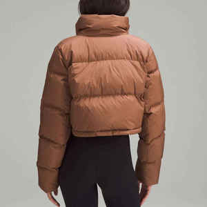 Women's Fashion Bubble Puffer Winter Short <b>Jacket</b> Plus Sizes Zipper Pocket <b>Cropped</b> Cotton Coat Down <b>Jackets</b> 2026 Winter Clothing - Product Image 6