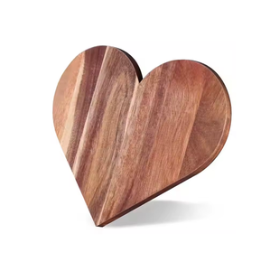 Planche à découper en bois d'acacia en forme de coeur Planche à découper Plateau de service à fromage Planche à pain en bois pour ustensiles de cuisine - Product Image 2