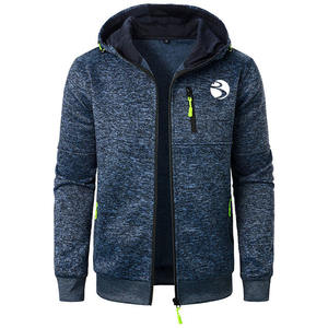 Sweat à capuche zippé en molleton 100% coton de haute qualité pour homme, personnalisé, avec impression numérique, créez votre propre design - Product Image 3