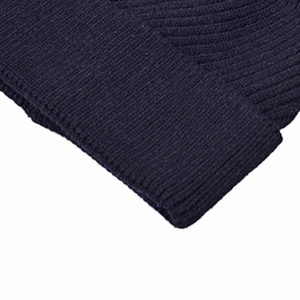 Gorro de punto acanalado personalizado | Gorro de invierno de color sólido | Gorro de calavera acrílico OEM para hombres y mujeres - Product Image 3