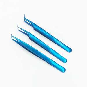 Sevmek chirurgical Logo personnalisé en acier inoxydable noir pointe en fibre lisse pince à épiler durable à 90 degrés pour l'extension de cils de beauté - Product Image 4