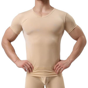 Nouveau T-shirt de compression sans manches pour homme 100% coton, couleur unie, séchage rapide, respirant, logo personnalisé sublimé, prix de gros - Product Image 1