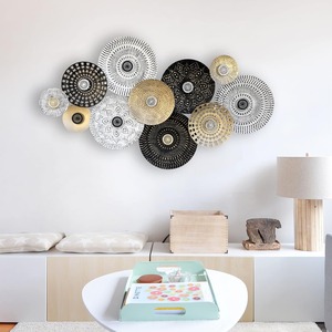 Décoration murale élégante en métal pour l'intérieur de la maison, du salon, de la chambre à coucher et du bureau, tenture murale en fer pour l'intérieur et l'extérieur de la maison - Product Image 3