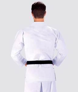 ชุดคาราเต้เทควันโดกิ8ออนซ์สำหรับเด็ก/ผู้ใหญ่ชุดคาราเต้แสงพิเศษพร้อมเข็มขัดสำหรับทุกเพศชุดศิลปะการต่อสู้สีขาว - Product Image 4