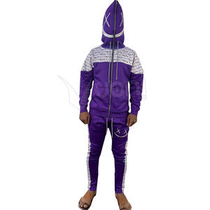 ชุดวอร์มผ้าโพลีเอสเตอร์สำหรับผู้ชายชุดวอร์มมีซิปสำหรับใส่วิ่งจ๊อกกิ้งไซส์ใหญ่พิเศษเป็นมิตรต่อสิ่งแวดล้อม - Product Image 2