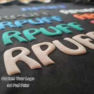 Wholesale Custom 3D Puff Print t <b>Shirts</b> Men Foam Print 100% Cotton Oversize Vintage <b>Cheap</b> Puff Print t <b>Shirts</b> Blank Manufacturer - Product Image 4