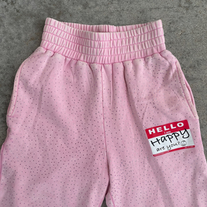 Conjunto de Sudadera con Capucha y Pantalones Deportivos Cortos de Algodón y Elastano, Personalizados, Estilo Urbano, Elásticos, con Pedrería y Cremallera - Product Image 2