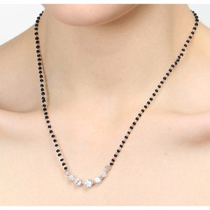 Mangalsutra de Plata Pura, Joyería Cultural Coleccionable, Regalo para Esposas - Product Image 6