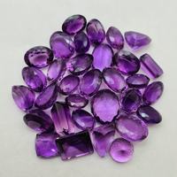 Vente en gros de pierres d'améthyste violette foncée naturelles, de formes variées, à facettes, pour la création de bijoux faits main