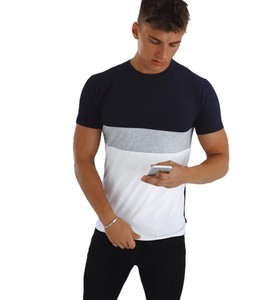 เสื้อยืดแขนสั้นแฟชั่นใหม่สำหรับผู้ชายเสื้อยืดระบายอากาศมีสามสีออกแบบได้ตามต้องการขนาดโลโก้ O-คอ - Product Image 3