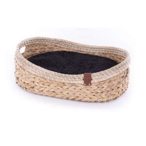 HandWicker naturel jacinthe d'eau lit pour animaux de compagnie et accessoires avec coussin doux pour cadeau pour animaux de compagnie en gros par Vietnam usine nouveau design - Product Image 1