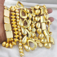 Perles et composants de bijoux en cuivre et laiton plaqué or brossé, de haute qualité, pour la création de bijoux DIY, catalogue de formes
