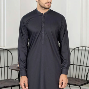 Shalwar Kameez pour homme de qualité supérieure, design OEM, élégant, décontracté, coupe régulière, en coton, sans plis, séchage rapide, fabriqué au Pakistan - Product Image 4