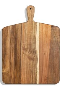 PLATEAU DE SERVICE EN BOIS DE QUALITÉ DE CUISINE Planche à fromage durable Planche à découper Planche à découper en bois d'acacia avec poignée - Product Image 6