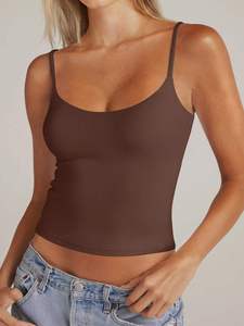 Débardeur Femme Polyvalent en Coton Respirant Tricoté Côtelé pour Yoga et Gym - Product Image 6