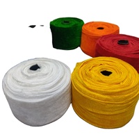 Ruban en velours tricoté polyvalent pour la confection de nœuds décoratifs, l'emballage cadeau, la création d'ornements, respirant, personnalisable, textile de maison