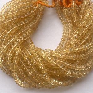6mm 8mm 10mm Natural Citrine Faceted Rondelle Gemstone Beads Strands <b>Strings</b> From Manufacturer Semi Precious Stone <b>Top</b> Fine AAA - Product Image 4