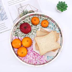 Nacre blanche incrustée de plateaux de service écologiques peints à la main personnalisés pour la décoration de la maison du Vietnam - Product Image 4