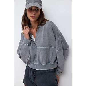 Chaqueta Bomber Extra Grande con Cierre Relaxed Fit - Product Image 5