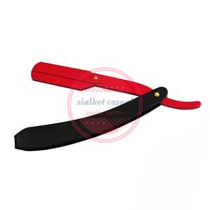 Maquinillas de afeitar con mango de madera, maquinillas de afeitar de peluquero de hoja afilada recta - Product Image 4