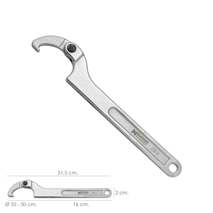 Chiave a Gancio Articolata per Tubi da 35 a 50 mm - Product Image 2
