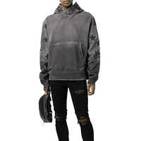 Sweat-shirts d'hiver pour hommes de haute qualité, brodés, vintage, effet délavé, avec impression numérique, couleurs et tailles personnalisables
