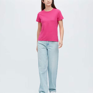 Chemise en coton pour femmes, décontractée, à manches courtes, douce, respirante, légère, haut d'été, confortable, à porter au quotidien, tendance - Product Image 4