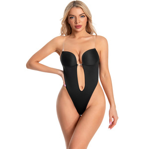 Offre Spéciale <span class=keywords><strong>grande</strong></span> <span class=keywords><strong>taille</strong></span> corps façonnage soutien-gorge anneau en acier froncé corps façonnage dos nu robe de mariée une pièce sous-vêtements pyjama corset - Product Image 4