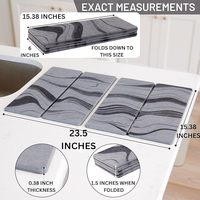 Tapis en terre de diatomée CF, absorbe l'eau et sèche rapidement, tapis de séchage de la vaisselle en pierre pour le comptoir de cuisine, résistant aux odeurs, pierre de diatomite